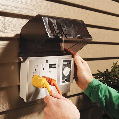 electrical box exterior|outdoor electrical outlets and boxes.